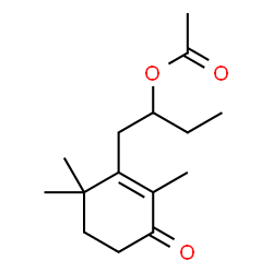 3-(2-Acetyloxybutyl)-2,4,4-trimethyl-2-cyclohexen-1-one Structure