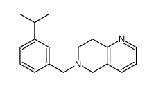 6-[(3-propan-2-ylphenyl)methyl]-7,8-dihydro-5H-1,6-naphthyridine结构式