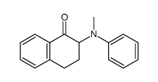 2-[methyl(phenyl)amino]-3,4-dihydronaphthalen-1-one结构式