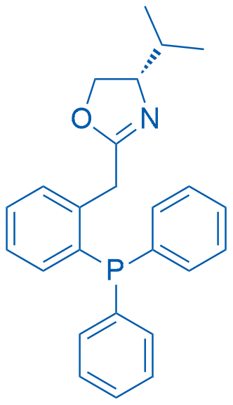 (S)-2-(2-(二苯基膦基)苄基)-4-异丙基-4,5-二氢恶唑结构式