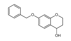 7-benzyloxy-3,4-dihydro-2H-1-benzopyran-4-ol结构式
