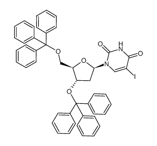 3',5'-di-O-trityl-5-iodo-2'-deoxyuridine Structure