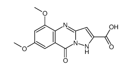 Pyrazolo[5,1-b]quinazoline-2-carboxylic acid,4,9-dihydro-5,7-dimethoxy-9-oxo- Structure