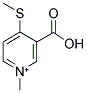 3-CARBOXY-1-METHYL-4-(METHYLSULFANYL)PYRIDINIUM结构式