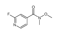 2-fluoro-N-methyl-N-(methyloxy)-4-pyridinecarboxamide Structure