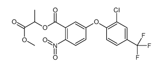 (1-methoxy-1-oxopropan-2-yl) 5-[2-chloro-4-(trifluoromethyl)phenoxy]-2-nitrobenzoate结构式