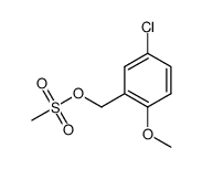 5-chloro-2-methoxybenzyl methanesulfonate Structure