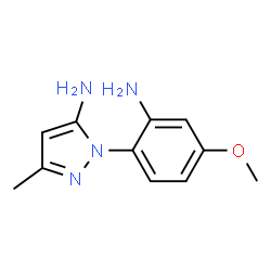 1H-Pyrazol-5-amine,1-(2-amino-4-methoxyphenyl)-3-methyl-(9CI) structure