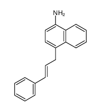 4-(3-phenylallyl)naphthalen-1-amine结构式
