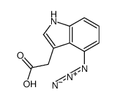 2-(4-azido-1H-indol-3-yl)acetic acid结构式