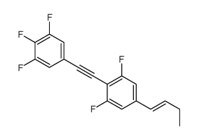 5-but-1-enyl-1,3-difluoro-2-[2-(3,4,5-trifluorophenyl)ethynyl]benzene Structure