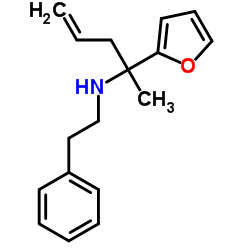 (1-FURAN-2-YL-1-METHYL-BUT-3-ENYL)-PHENETHYL-AMINE structure