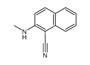 2-methylaminonaphthalene-1-carbonitrile结构式