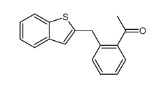2-(2-acetylphenylmethyl)benzo[b]thiophene Structure