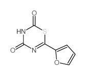 6-(2-furyl)-1,3,5-thiadiazine-2,4-dione结构式