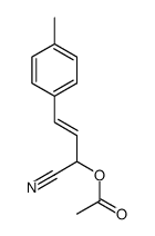 [1-cyano-3-(4-methylphenyl)prop-2-enyl] acetate结构式