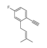 1-ethynyl-4-fluoro-2-(3-methylbut-2-enyl)benzene Structure