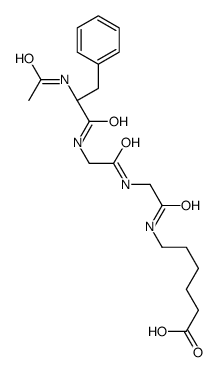 6-[[2-[[2-[[(2S)-2-acetamido-3-phenylpropanoyl]amino]acetyl]amino]acetyl]amino]hexanoic acid Structure