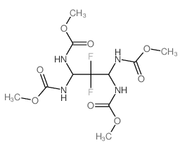 methyl N-[2,2-difluoro-1,3,3-tris(methoxycarbonylamino)propyl]carbamate结构式