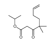 propan-2-yl 4,4-dimethyl-3-oxooct-7-enoate结构式