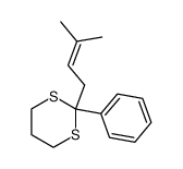 2-(3-Methyl-2-butenyl)-2-phenyl-1,3-dithiane Structure