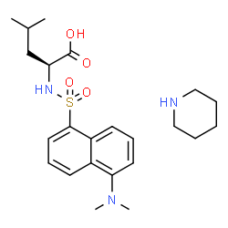 N-[[5-(dimethylamino)-1-naphthyl]sulphonyl]-L-leucine, compound with piperidine (1:1) picture