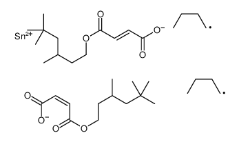 3,5,5-trimethylhexyl 6,6-dibutyl-15,17,17-trimethyl-4,8,11-trioxo-5,7,12-trioxa-6-stannaoctadeca-2,9-dienoate结构式