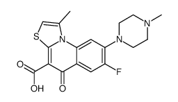 7-fluoro-1-methyl-8-(4-methylpiperazin-1-yl)-5-oxo-[1,3]thiazolo[3,2-a]quinoline-4-carboxylic acid Structure