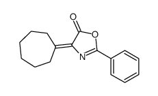 4-cycloheptylidene-2-phenyl-1,3-oxazol-5-one Structure