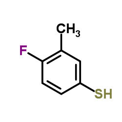 4-FLUORO-3-METHYLTHIOPHENOL结构式