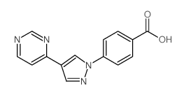 4-(4-PYRIMIDIN-4-YL-1H-PYRAZOL-1-YL)BENZOICACID Structure
