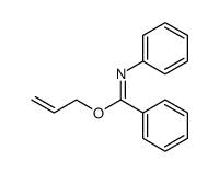 Benzenecarboximidic acid, N-phenyl-, 2-propen-1-yl ester结构式