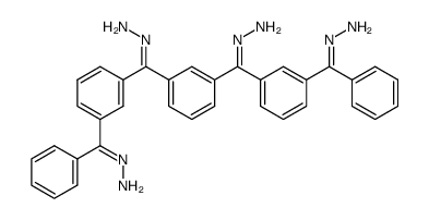 3,3'-dibenzoylisophthalophenone tetrahydrazone Structure