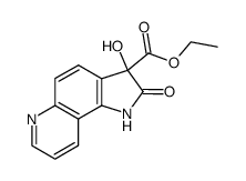3-hydroxy-2-oxo-2,3-dihydro-1H-pyrrolo[2,3-f]quinoline-3-carboxylic acid ethyl ester Structure