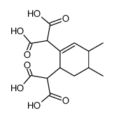 (4,5-dimethyl-cyclohex-2-ene-1,2-diyl)-di-malonic acid结构式