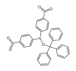 N,N-bis-(4-nitro-phenyl)-o-trityl-hydroxylamine Structure