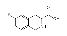 3-Isoquinolinecarboxylic acid, 6-fluoro-1,2,3,4-tetrahydro Structure