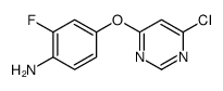 4-(6-chloropyrimidin-4-yl)oxy-2-fluoroaniline结构式