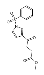 Methyl 4-(1-(Phenylsulfonyl)-3-pyrrolyl)-4-oxobutyrate Structure