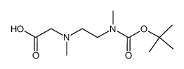 {[2-(tert-butoxycarbonyl-methyl-amino)-ethyl]-methyl-amino}-acetic acid结构式