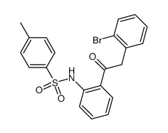 2-(2-bromophenyl)-1-[2-N-(4-methylbenzenesulfonamido)phenyl]ethanone Structure