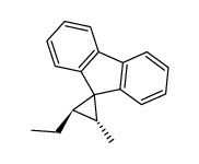 trans-2-methyl-3-ethylspiro(cyclopropane-1,9'-(9H)fluorene)结构式