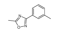 5-methyl-3-(3-methylphenyl)-1,2,4-oxadiazole结构式