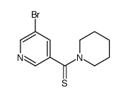 (5-bromopyridin-3-yl)-piperidin-1-ylmethanethione Structure