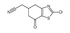 2-chloro-5-cyanomethyl-4,5,6,7-tetrahydro-7-oxobenzothiazole Structure