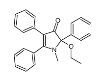 2-ethoxy-1-methyl-2,4,5-triphenylpyrrol-3-one Structure