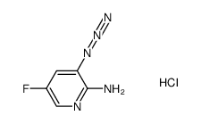 3-azido-5-fluoropyridin-2-amine hydrochloride结构式