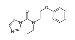 N-ethyl-N-(2-pyridin-2-yloxyethyl)imidazole-1-carboxamide Structure