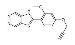2-(2-methoxy-4-prop-2-ynoxyphenyl)-1H-imidazo[4,5-d]pyridazine结构式