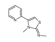 N,3-dimethyl-4-pyridin-2-yl-1,3-thiazol-2-imine结构式
